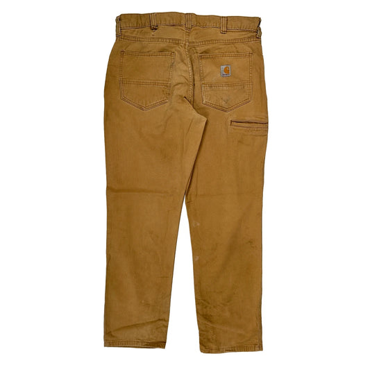 Carhartt Carpenter Trousers - 34W 30L Brown Cotton