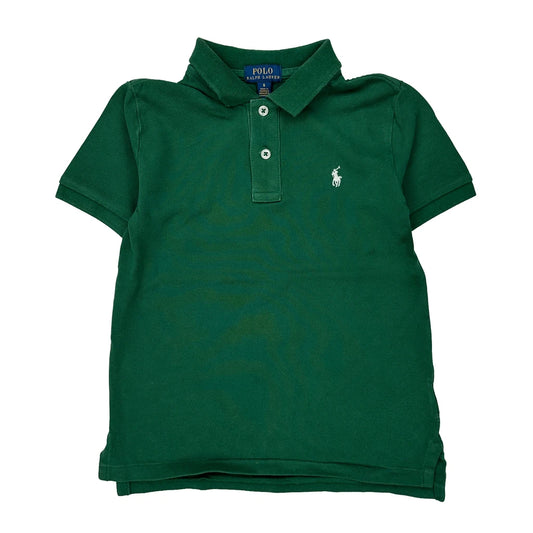 Age 6 Polo By Ralph Lauren Polo Shirt - 2XS Green Cotton