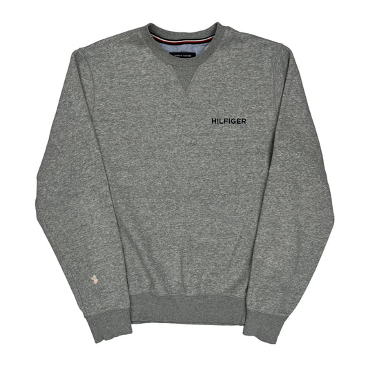 Vintage Tommy Hilfiger Sweatshirt - Medium Grey Cotton