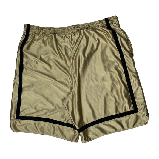 Nike Baggy Sport Shorts - Large Gold Polyester