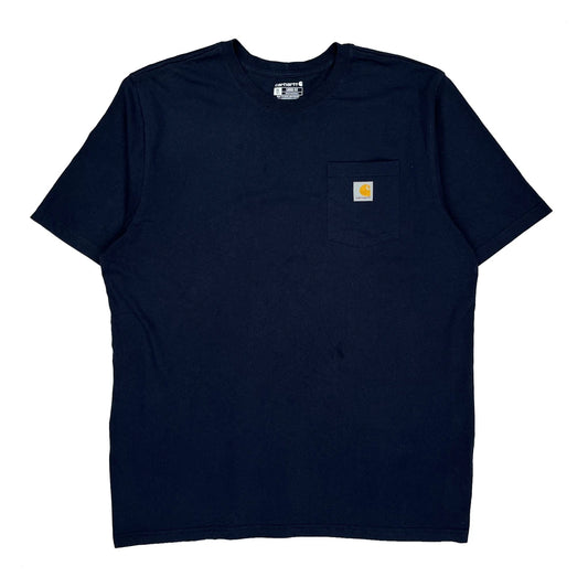 Carhartt Tall T-Shirt - XL Navy Cotton