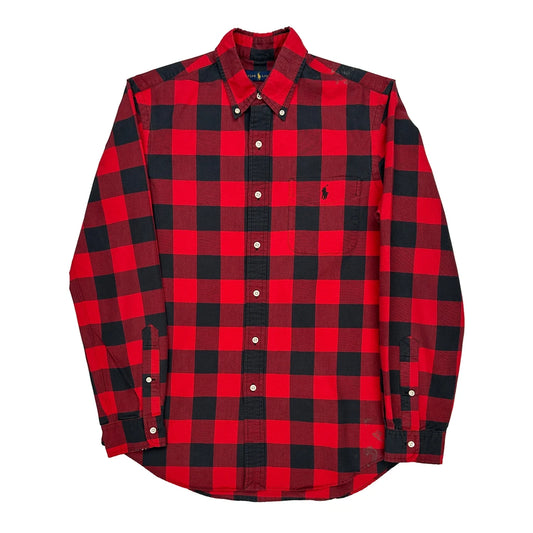 Ralph Lauren Checked Shirt - Medium Black Cotton