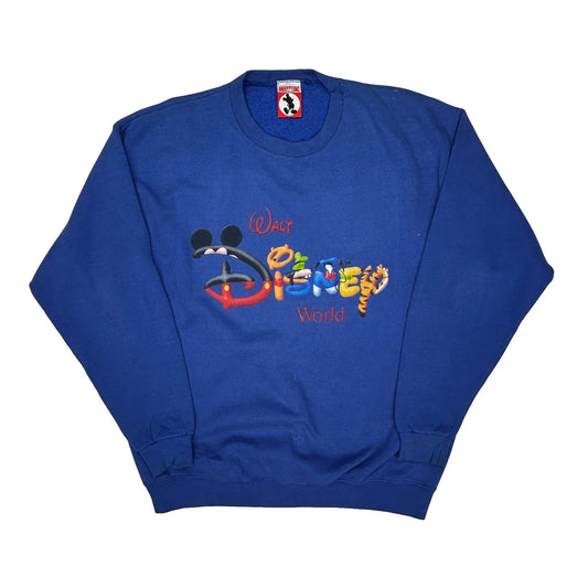 Walt Disney World Disney Graphic Sweatshirt - XL Blue Cotton