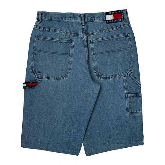 Tommy Jeans Denim Shorts - 34W 15L Blue Denim