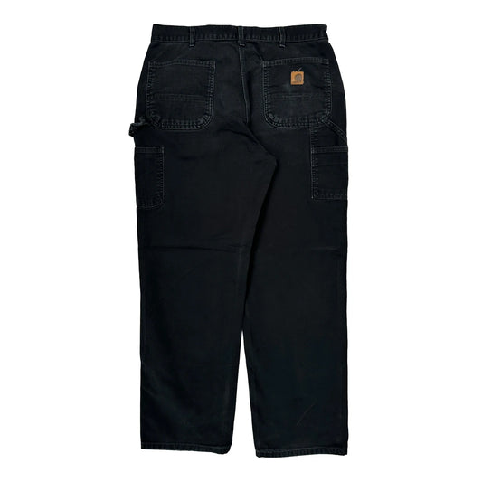 Carhartt Carpenter Trousers - 34W 33L Black Cotton