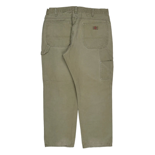 Dickies Carpenter Trousers - 36W 30L Khaki Cotton