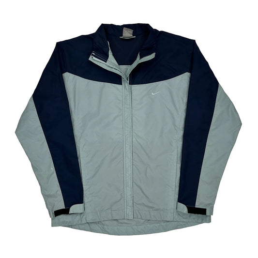 Nike Windbreaker - Large Grey Polyester