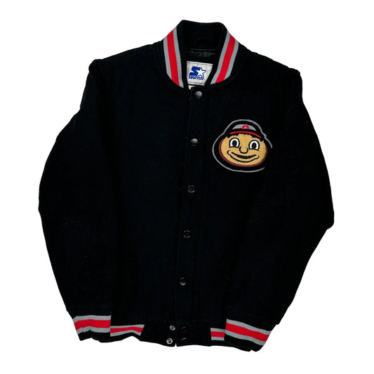 Ohio State Starter College Varsity Jacket - Small Black Polyester