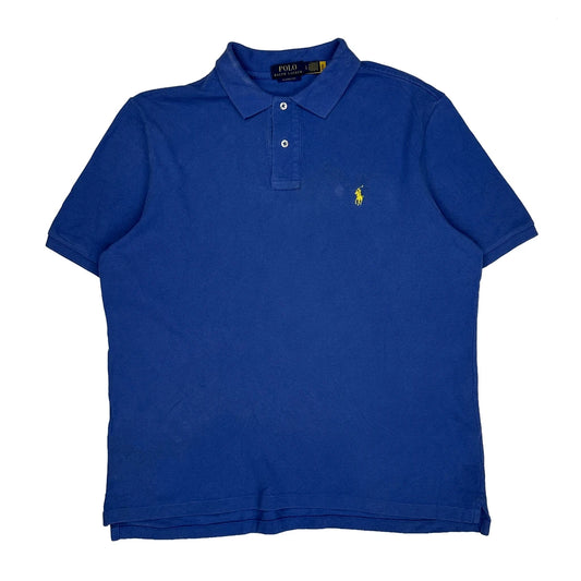 Polo By Ralph Lauren Polo Shirt - Large Blue Cotton