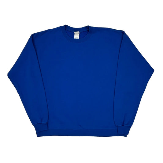 Blank Hanes Sweatshirt - XL Blue Cotton