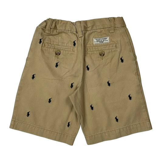 Age 6 Polo By Ralph Lauren Chino Shorts - Small Beige Cotton