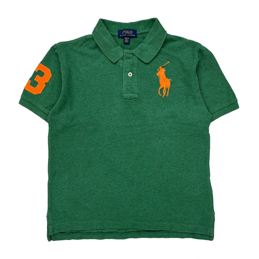 Age 10-12 Polo By Ralph Lauren Polo Shirt - Medium Green Cotton