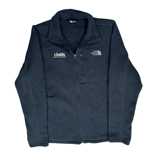Vintage Cintas The North Face Fleece Jacket - Large Navy Polyester