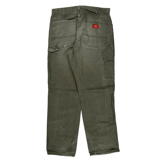 Dickies Cargo Pants - 33W 33L Green Cotton