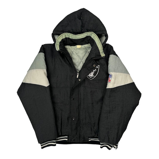 Raiders Nfl Football Varsity Jacket - XL Black Polyester