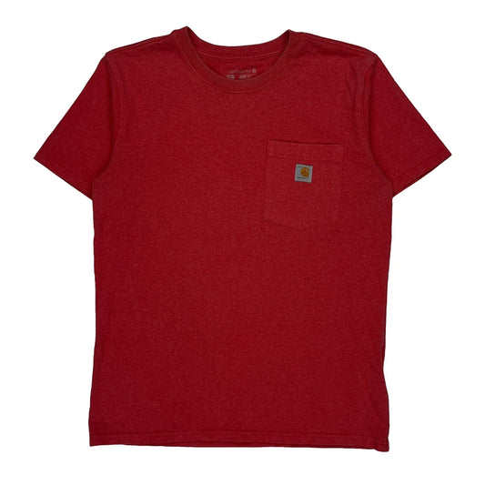 Carhartt T-Shirt - Small Red Cotton