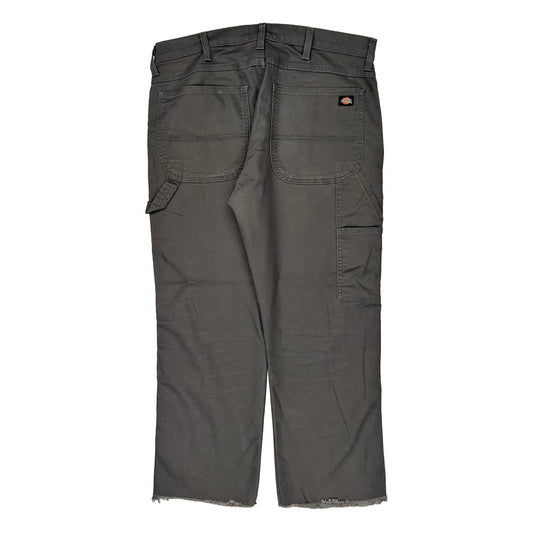 Dickies Carpenter Trousers - 36W 26L Grey Cotton Blend