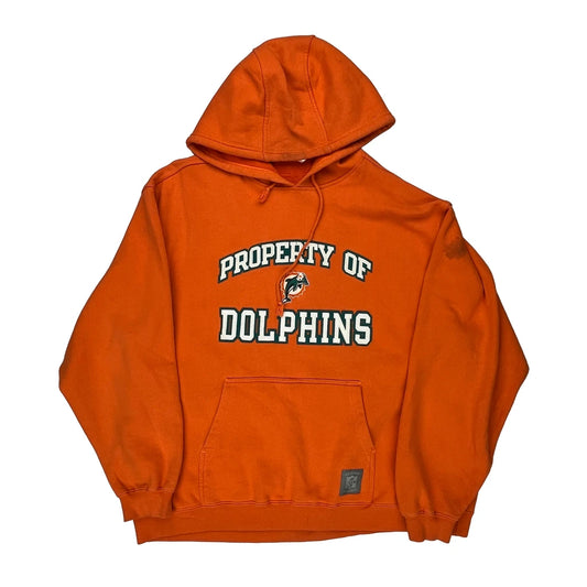 Dolphins Reebok Nfl Hoodie - XL Orange Cotton