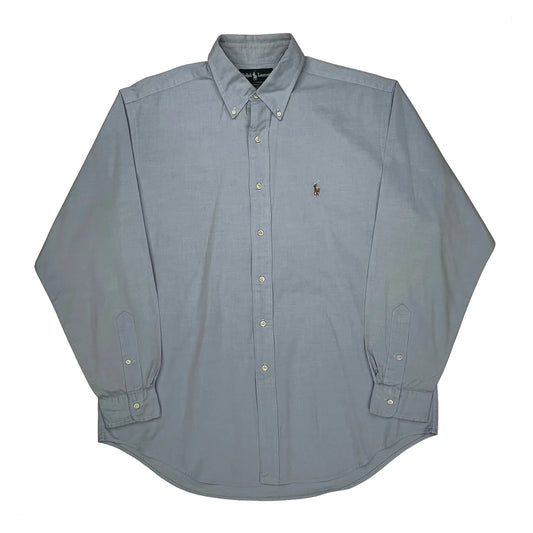 Yarmouth Ralph Lauren Shirt - Large Blue Cotton