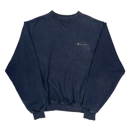 Champion Sweatshirt - Large Navy Cotton