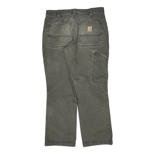 Carhartt Carpenter Trousers - 30W 28L Grey Cotton