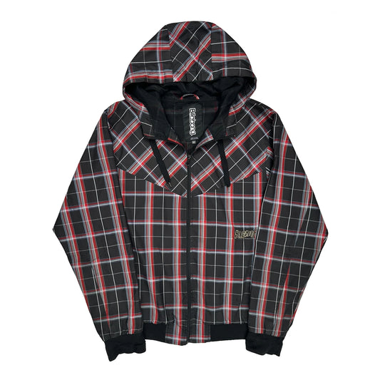 Vintage Billabong Checked Jacket - XL Black Polyester