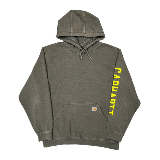 Vintage Carhartt Hoodie - XL Gray Cotton