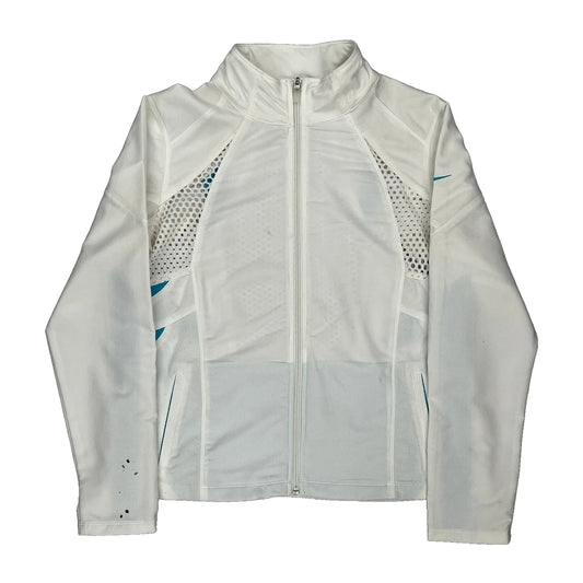 Nike Jacket - Large White Polyester