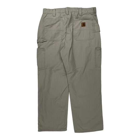 Carhartt Cargo Carpenter Trousers - 36W 30L Khaki Cotton