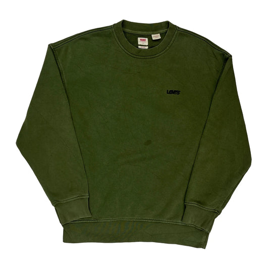 Levis Sweatshirt - Small Green Cotton