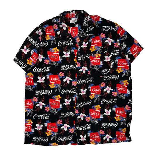 Coca-Cola Branding Coca-Cola Floral Hawaiian Shirt - XL Multicoloured Viscose