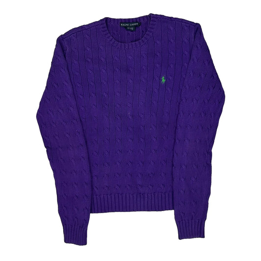 Ralph Lauren Jumper - Large Purple Cotton