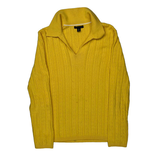 Tommy Hilfiger Jumper - Large Yellow Cotton
