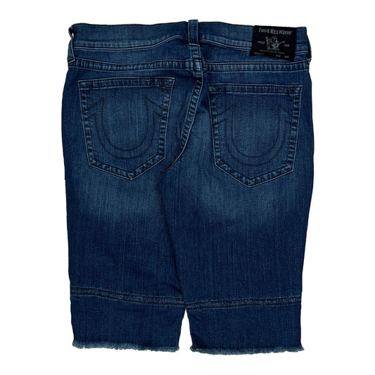True Religion Denim Shorts - 36W 15L Blue Denim