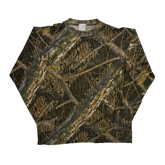 Mossy Oak Long Sleeve T-Shirt - Large Camo Polyester
