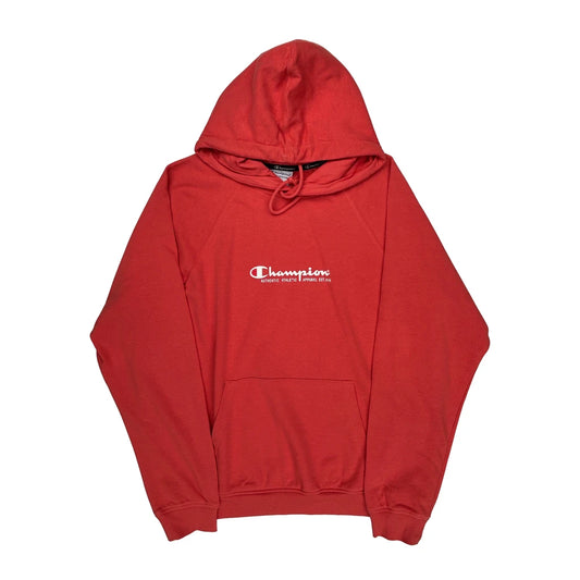 Age 12 Champion Hoodie - Medium Red Cotton