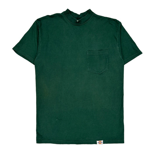 Dickies T-Shirt - Large Green Cotton