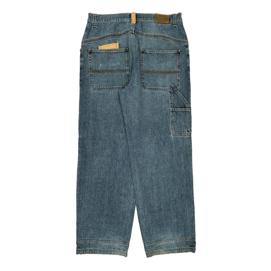 Timberland Double Knee Carpenter Jeans - 34W 30L Blue Cotton