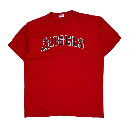 Vintage Angels Majestic Mlb T-Shirt - XL Red Cotton