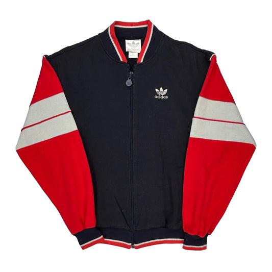 Adidas Track Jacket - Medium Grey Cotton