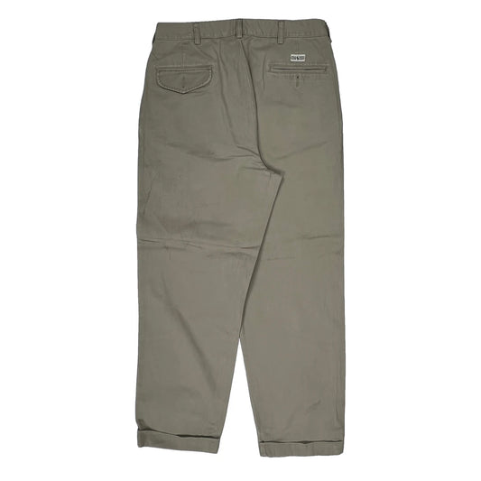 Polo By Ralph Lauren Trousers - 32W 28L Beige Cotton