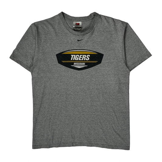 Vintage Missouri Tigers Nike Graphic T-Shirt - Medium Grey Cotton