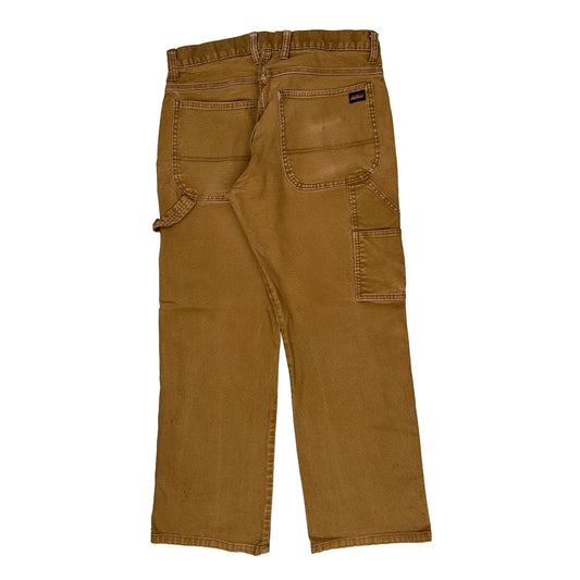 Dickies Carpenter Trousers - 32W 29L Brown Cotton