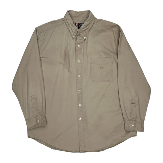 Chaps Ralph Lauren Shirt - XL Beige Cotton