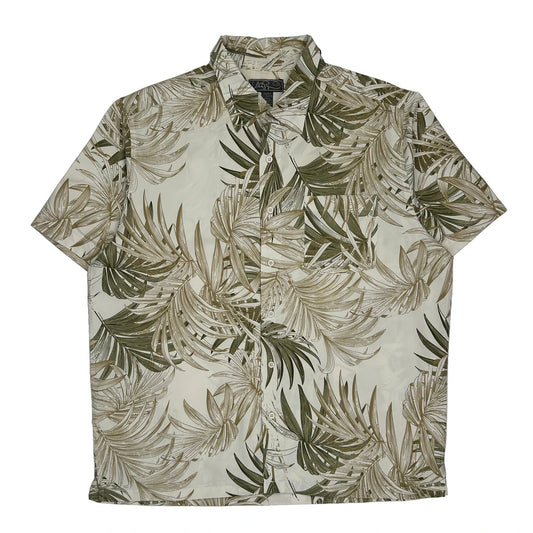 Urban Ray Hawaiian Shirt - Large Beige Polyester