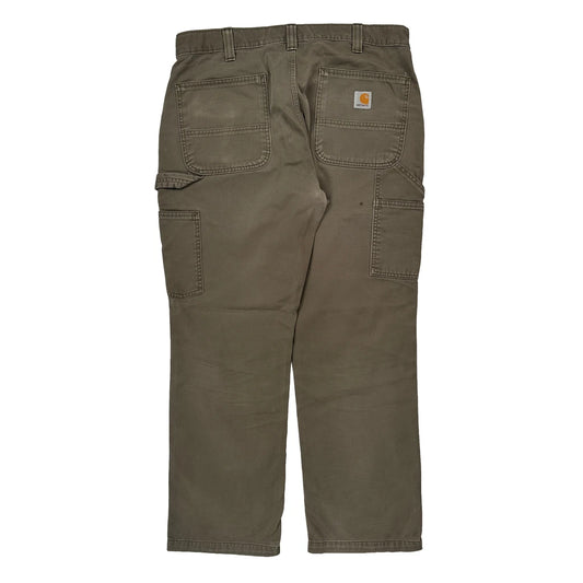 Carhartt Carpenter Trousers - 33W 29L Brown Cotton
