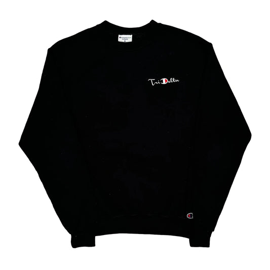 Tri Delta Champion Sweatshirt - Medium Black Cotton Blend