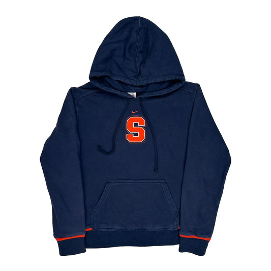 S Logo Nike College Hoodie - XL Navy Cotton