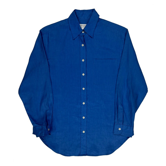 Vintage Jones New York Shirt - Small Blue Linen
