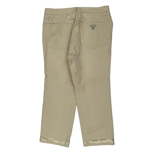 Made In USA Guess Jeans - 34W US 10 Beige Cotton